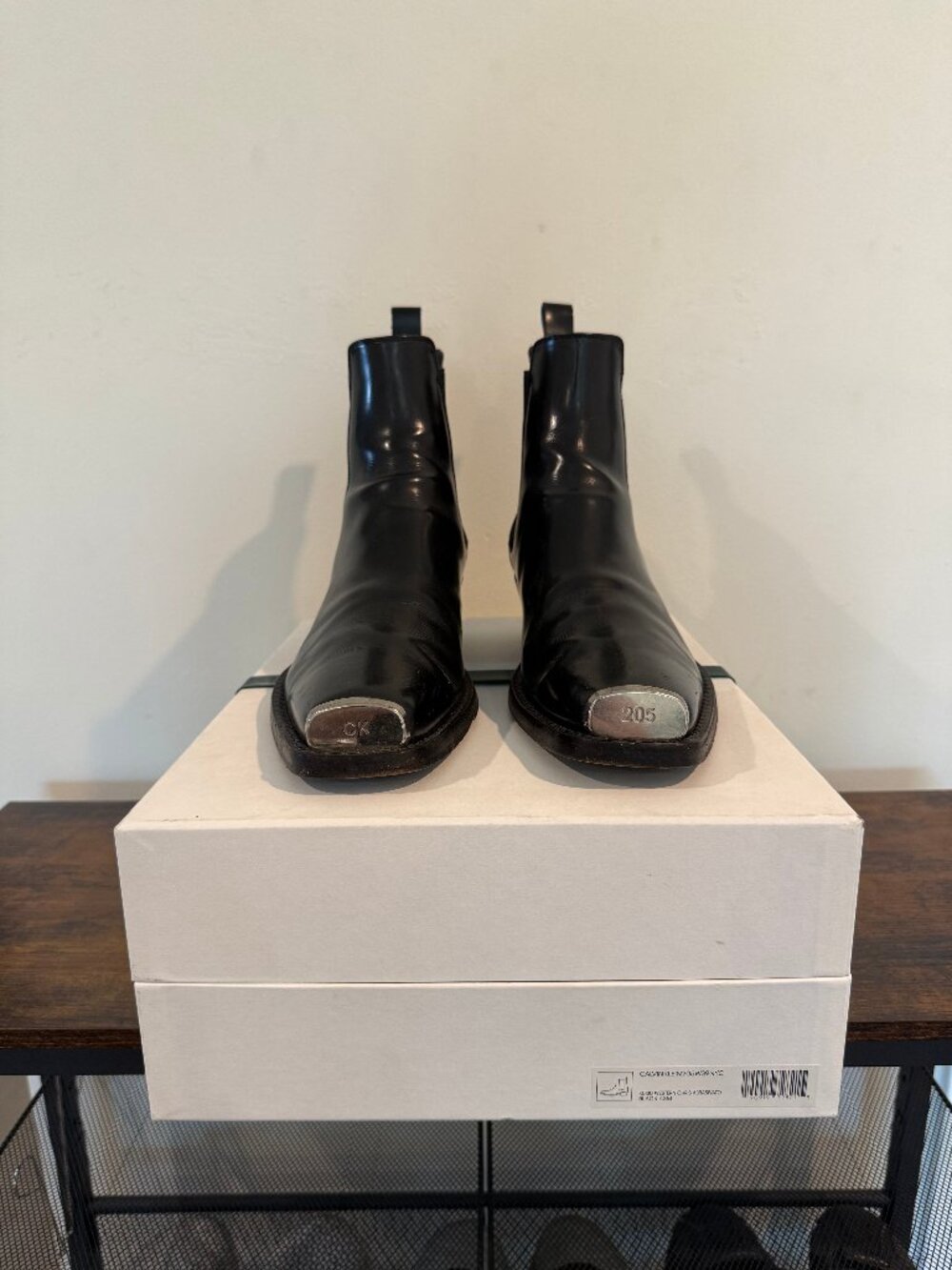 Calvin Klein 205W39NYC Western Metal Toe Boots